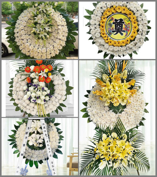 上海崇明区新河镇金桥村花圈速递